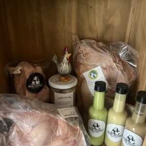Abschiedsgruß Maxi-Huhn